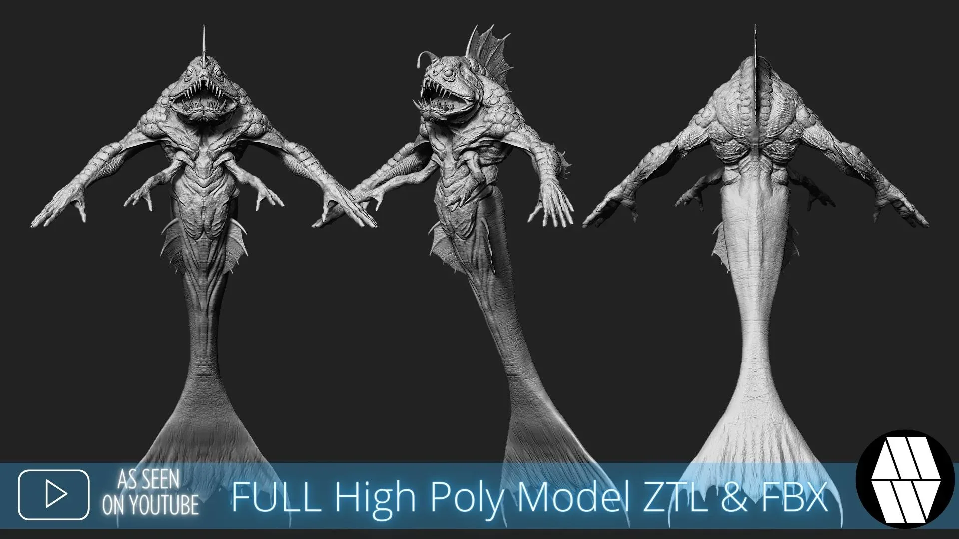 ZBrush Model: MER-MAN High Poly ZTL & FBX