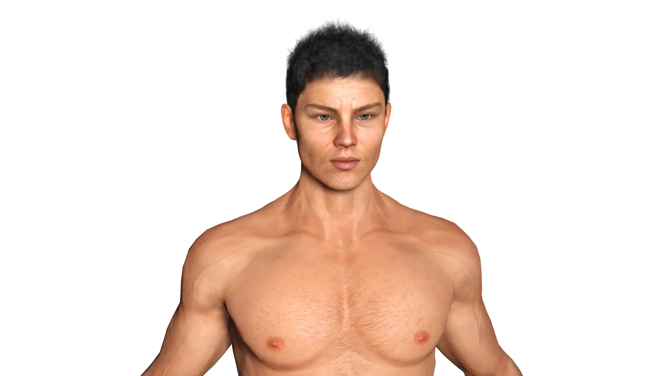 AAA 3D REALISTIC MALE CHARACTER 02 - HUMAN RIGGED GAME READY