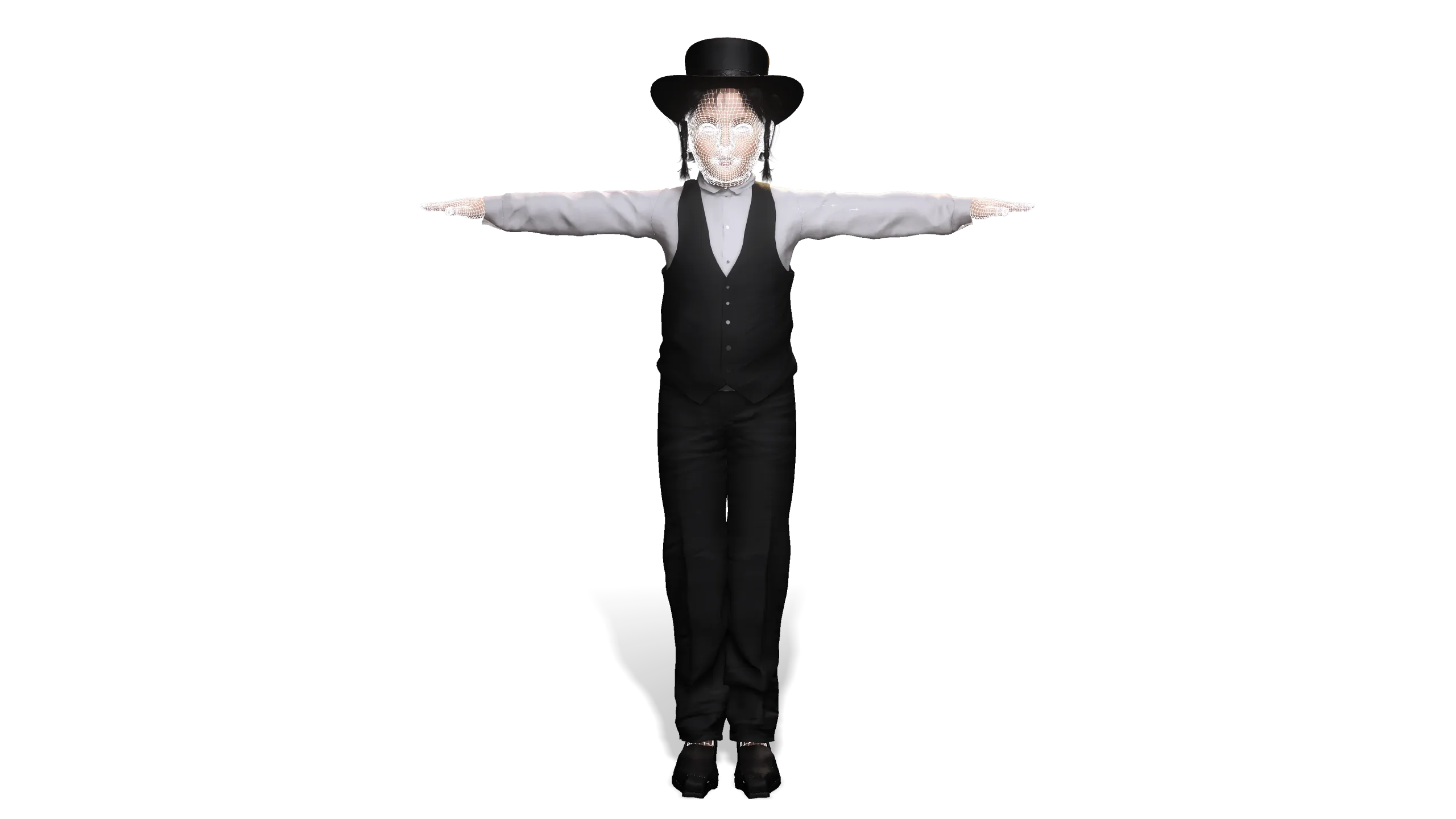 AAA 3D MODEL EUROPEAN JEWISH BOY CHARACTER - JEWISH BOY OUTFIT