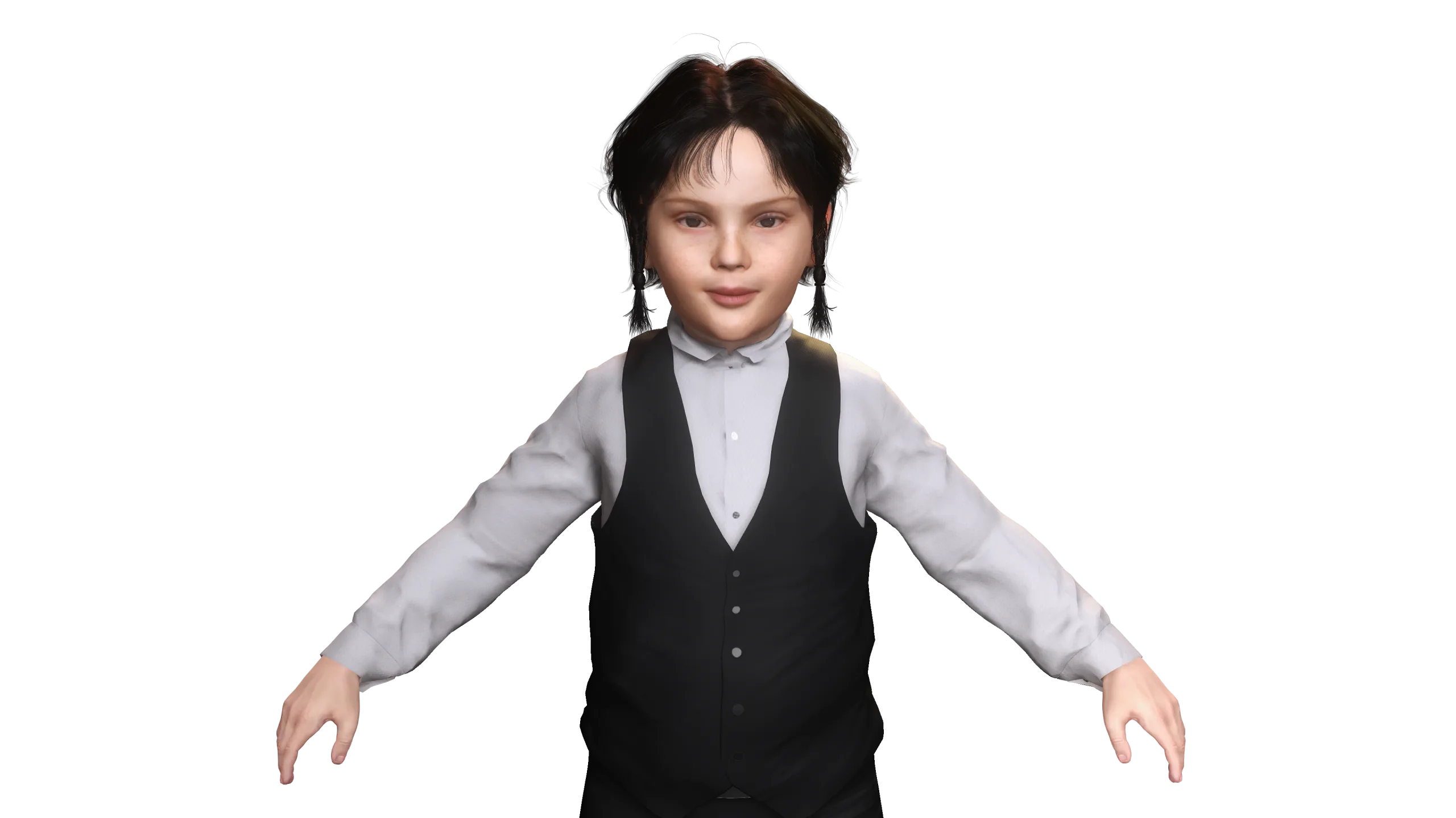 AAA 3D MODEL EUROPEAN JEWISH BOY CHARACTER - JEWISH BOY OUTFIT