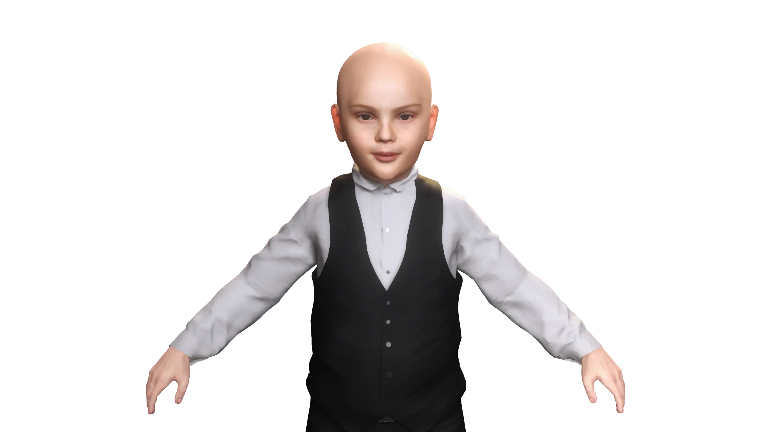 AAA 3D MODEL EUROPEAN JEWISH BOY CHARACTER - JEWISH BOY OUTFIT