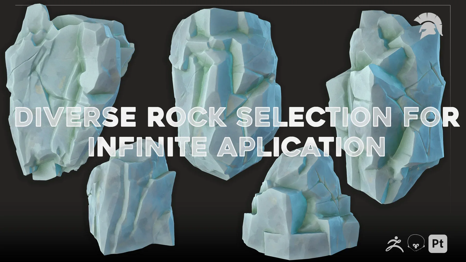 Modular Rocks - Vol. 1 - Stylized - Icy Variation