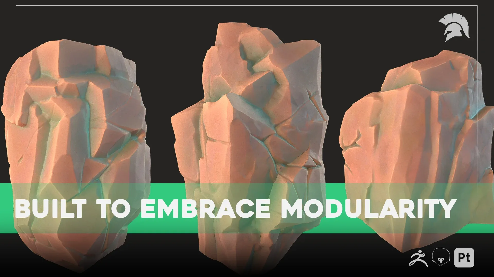 Modular Rocks - Vol. 1 - Stylized - Sandstone Variation