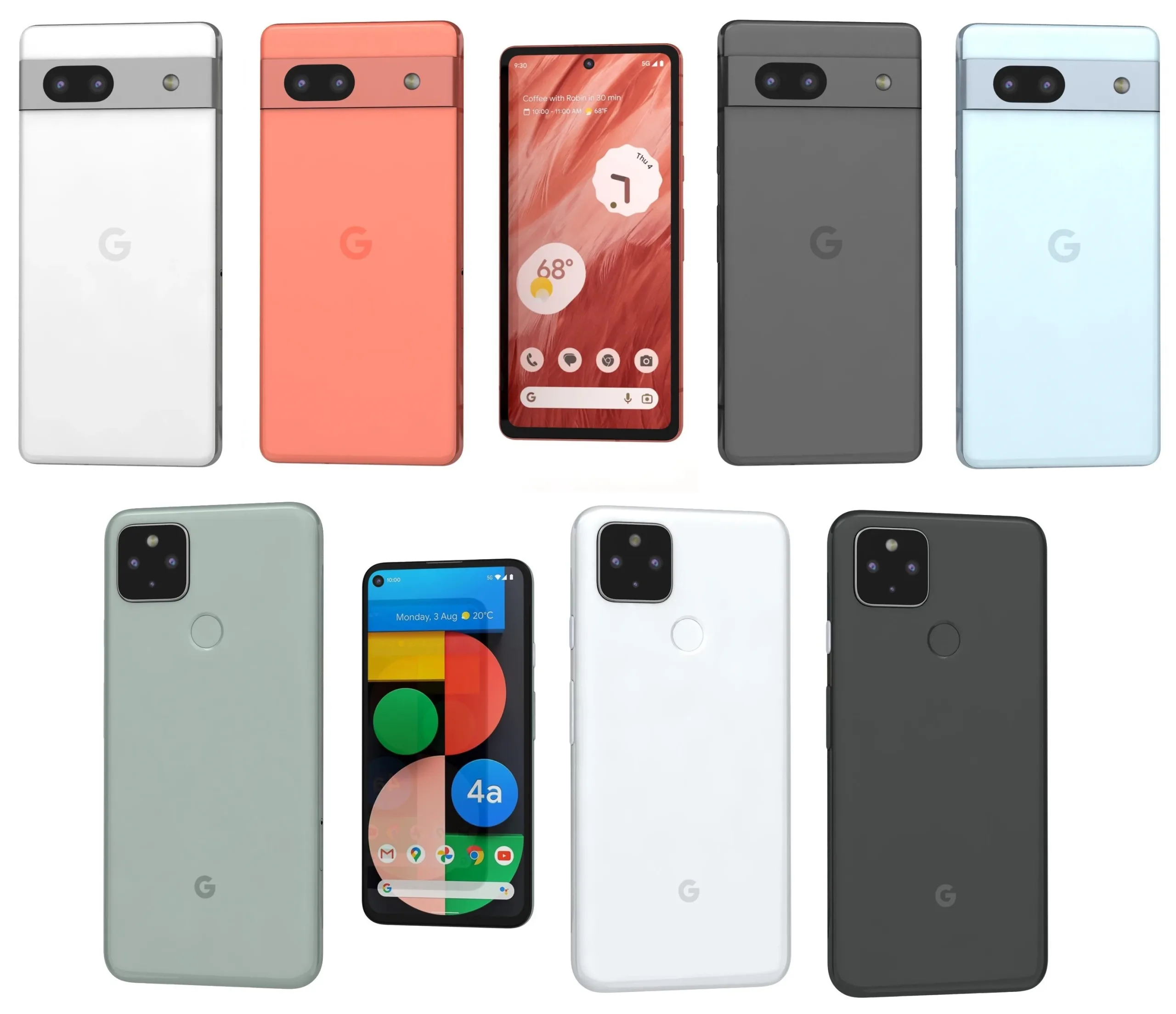 Google Pixel 4a 5G And Google Pixel 7a