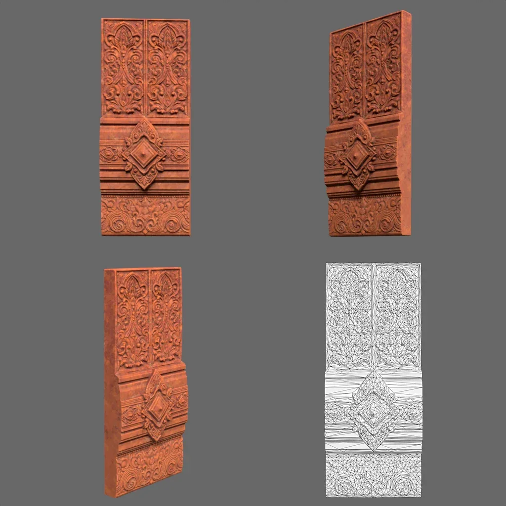 Asia Temple Walls Modular - 231002