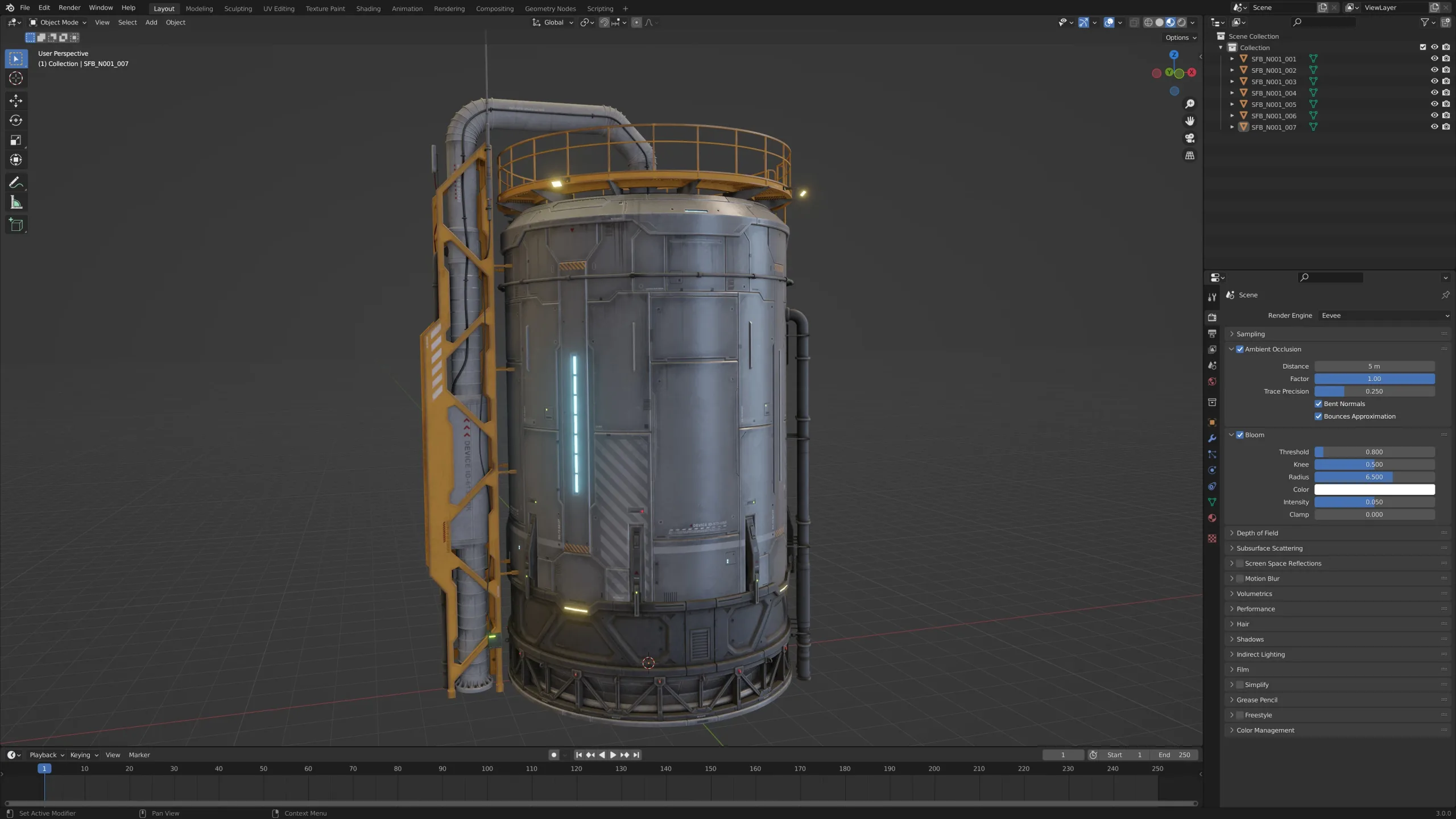 Sci-Fi Building 001 Industry-PBR