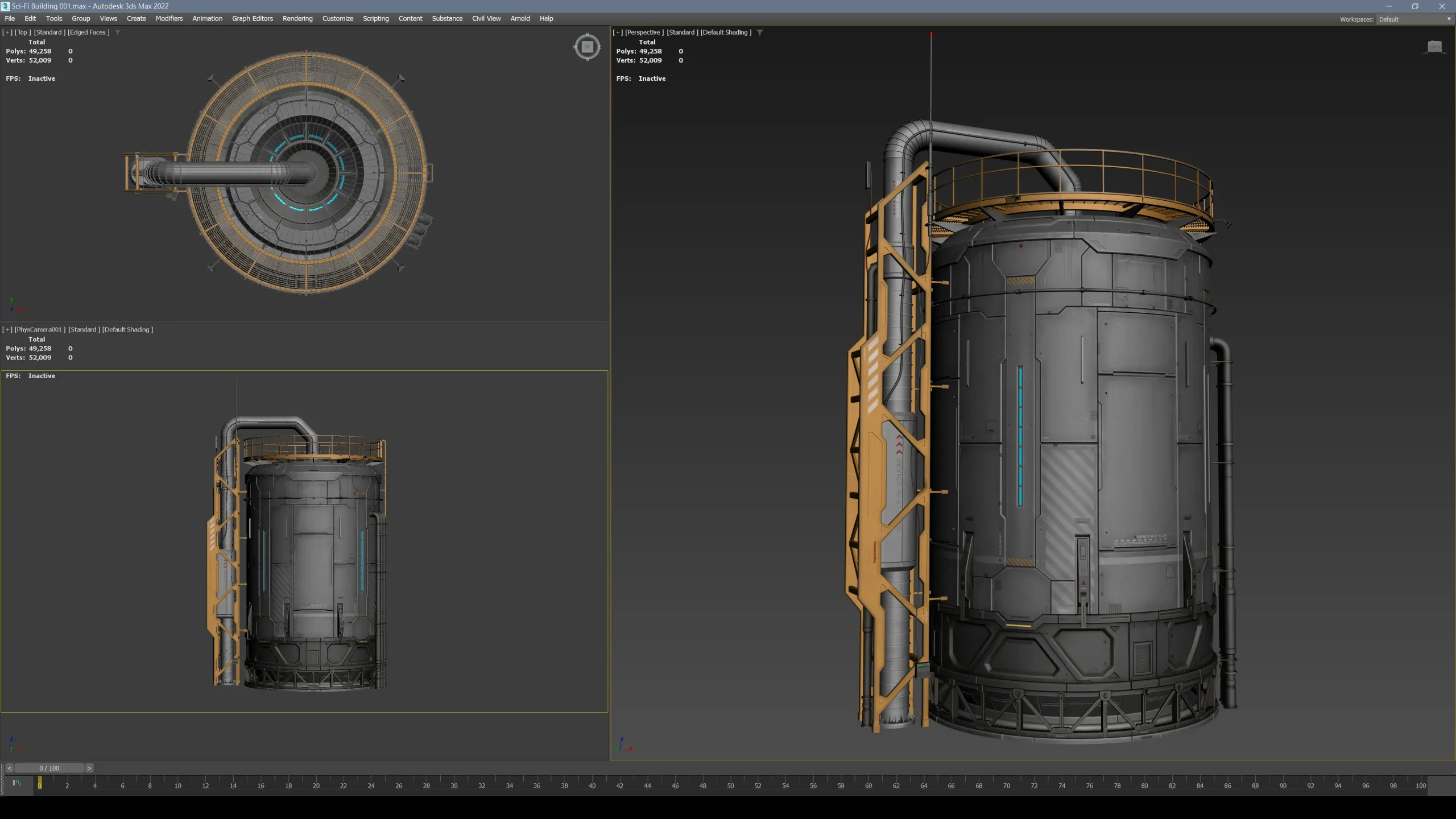 Sci-Fi Building 001 Industry-PBR