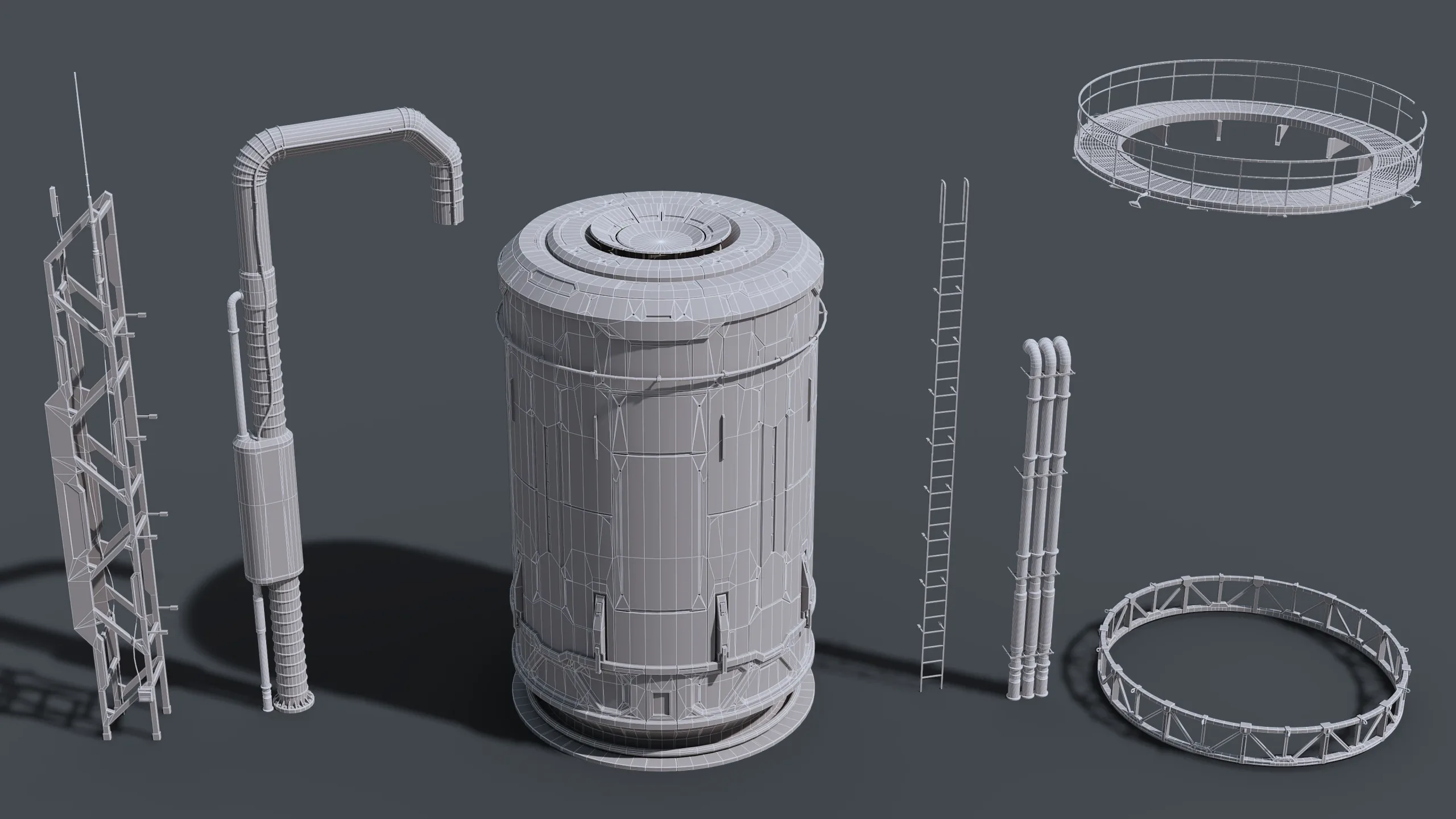 Sci-Fi Building 001 Industry-PBR