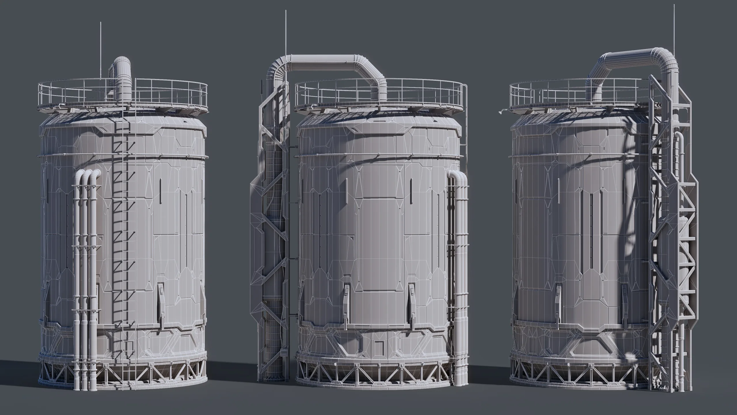 Sci-Fi Building 001 Industry-PBR