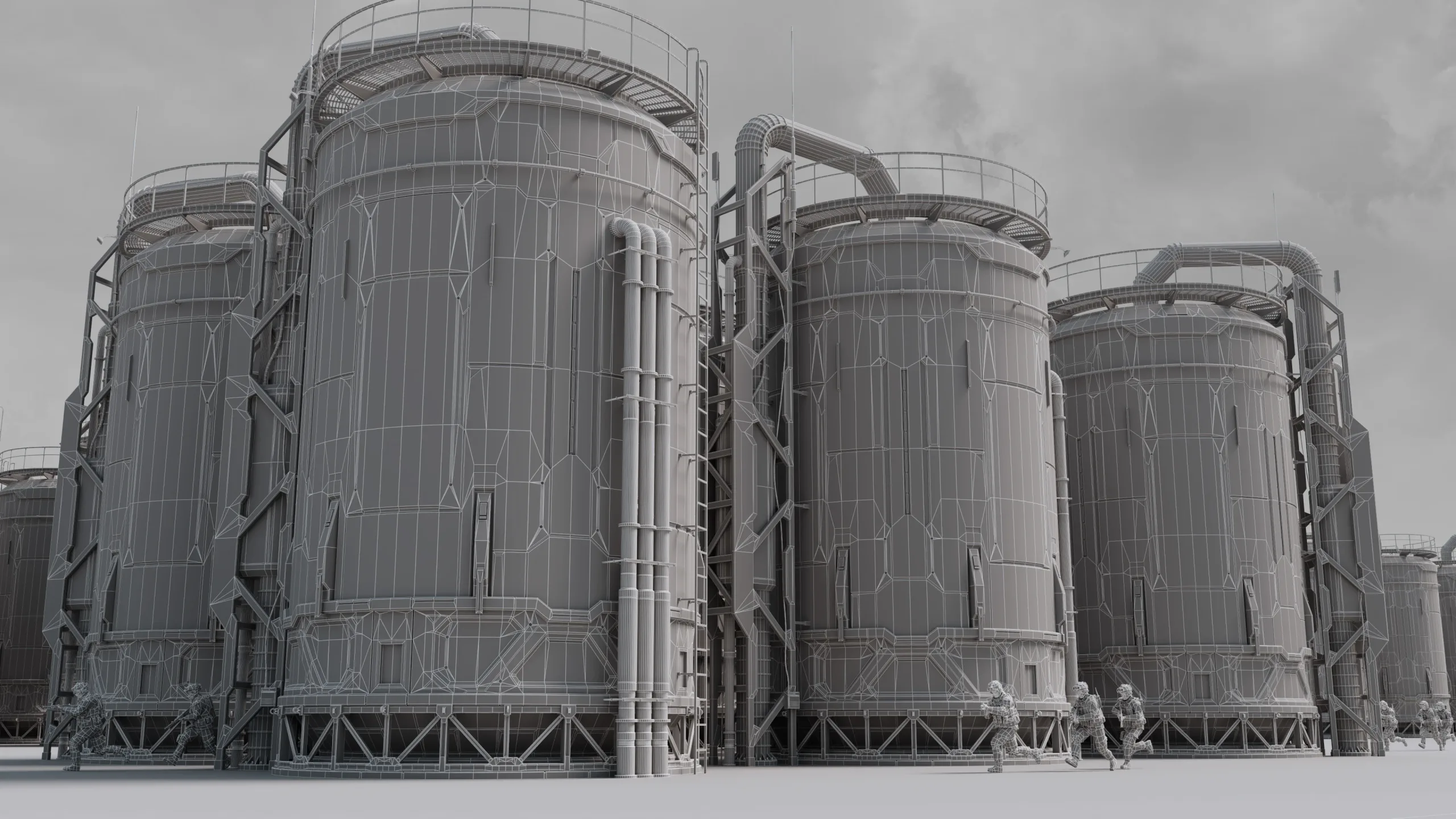 Sci-Fi Building 001 Industry-PBR