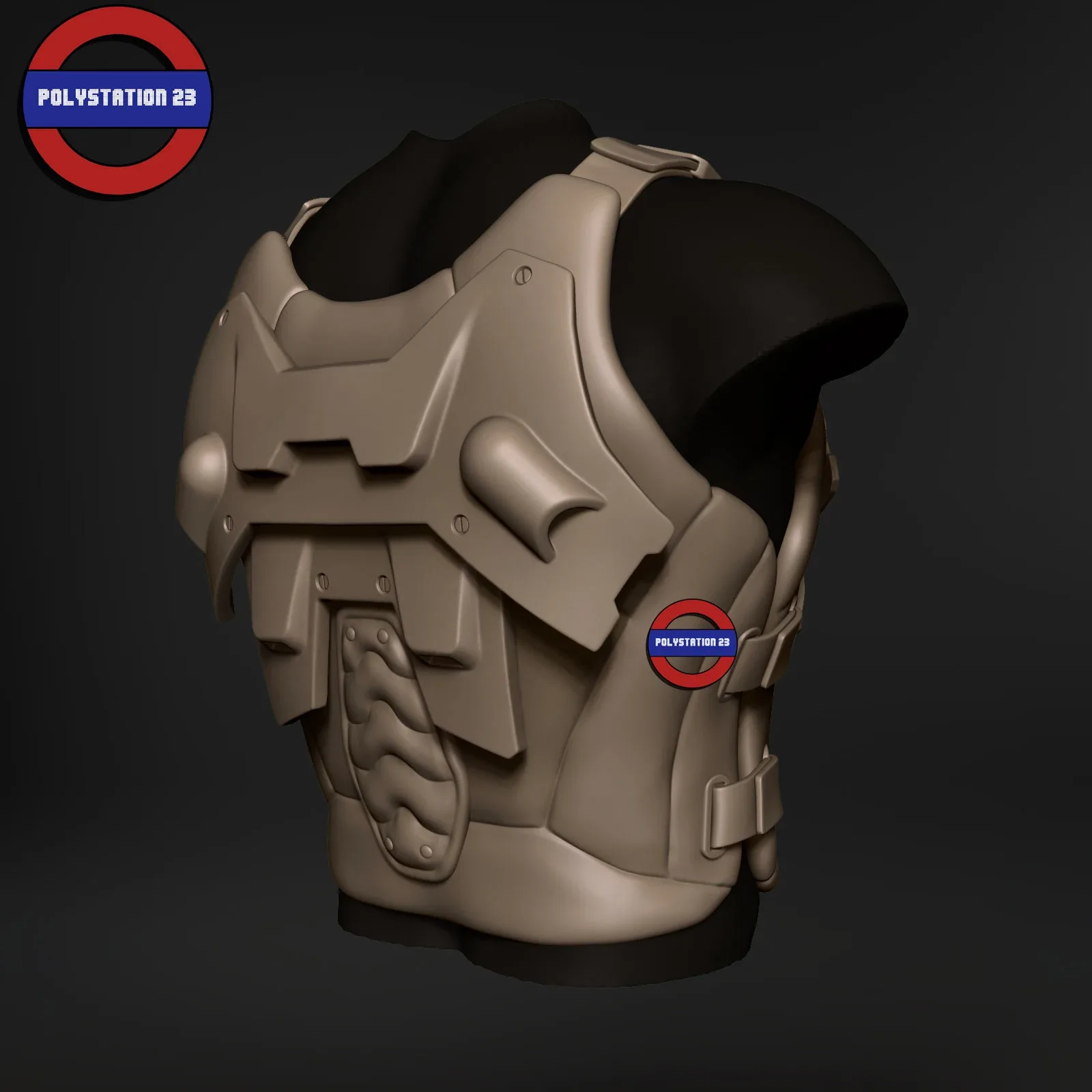 Sci fi character Torso armour v10 highpoly zbrush