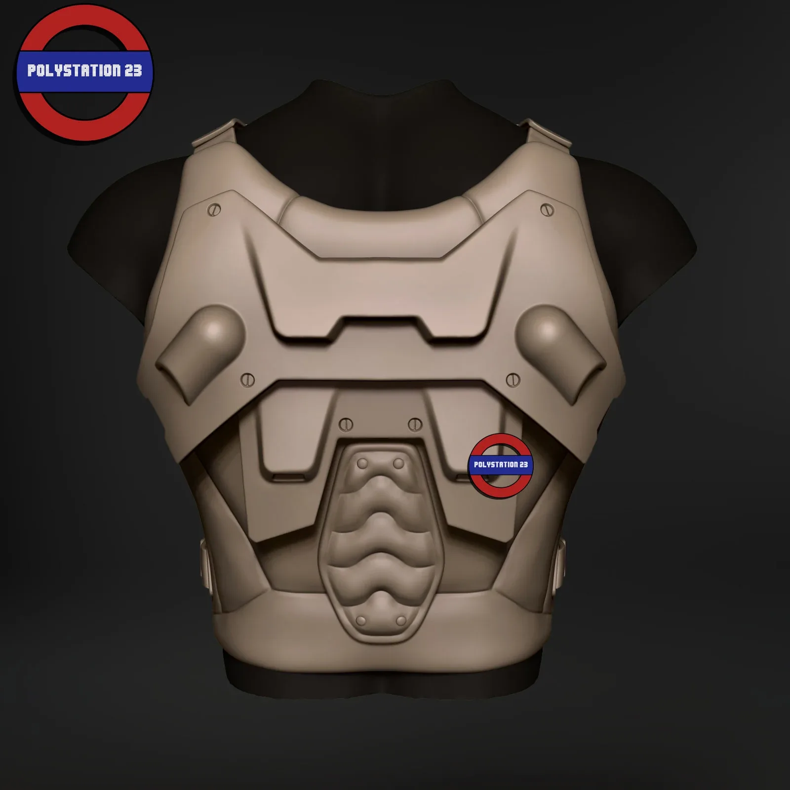 Sci fi character Torso armour v10 highpoly zbrush