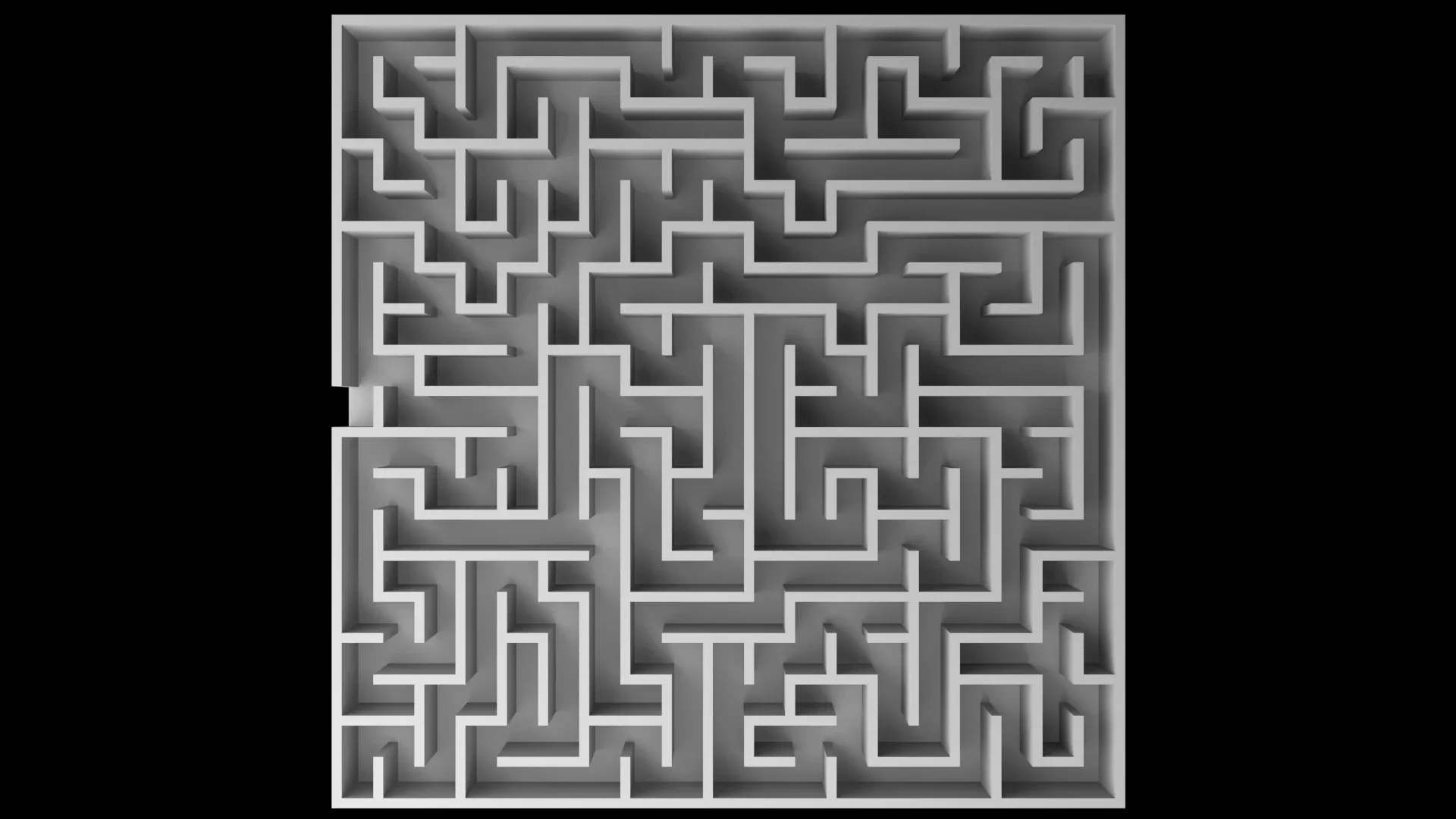 5 Low Poly Square Mazes