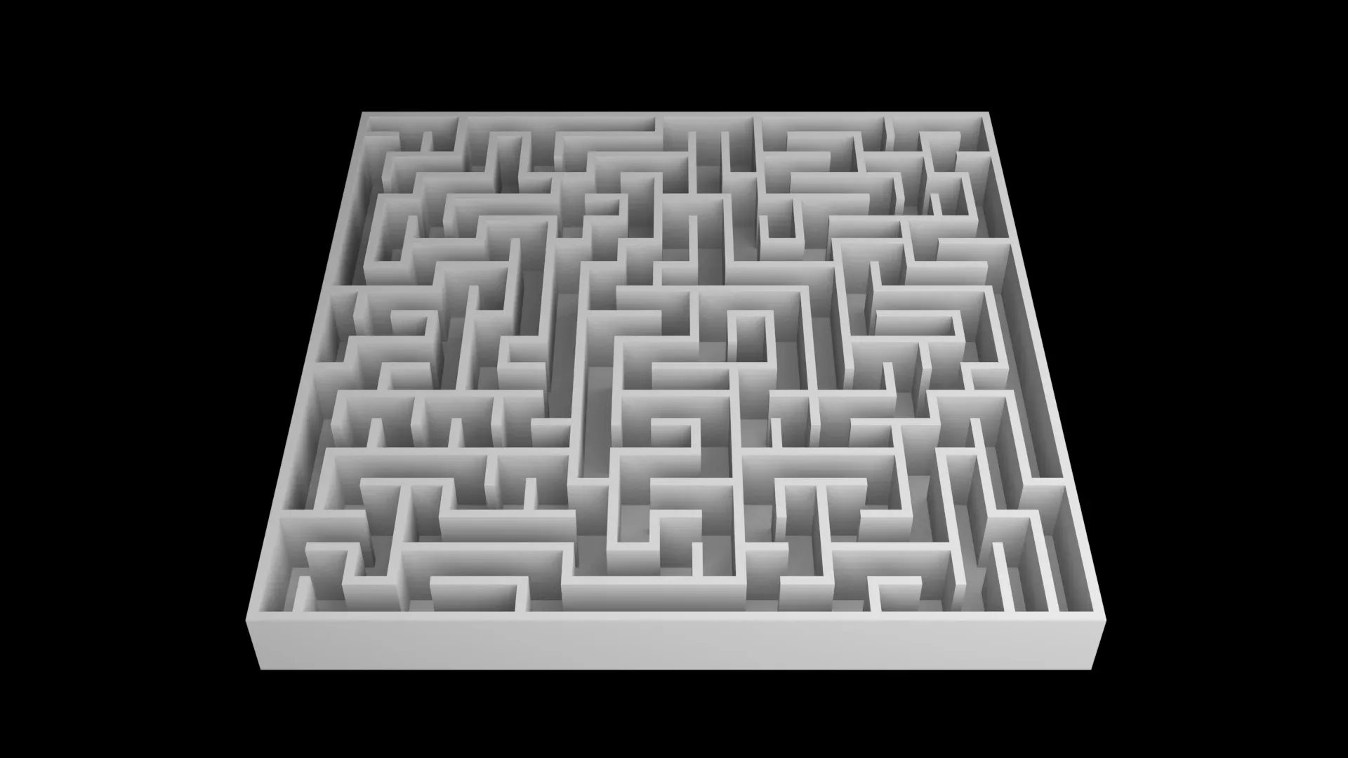 5 Low Poly Square Mazes