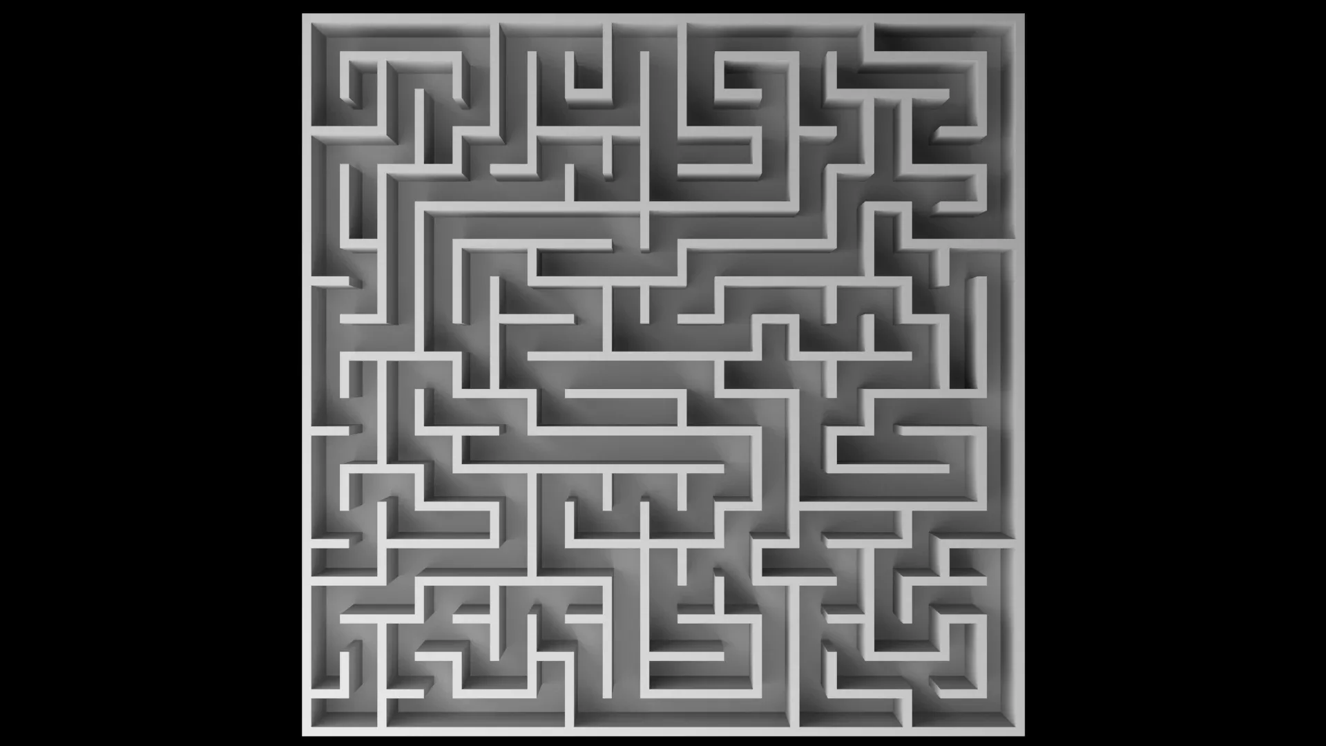 5 Low Poly Square Mazes