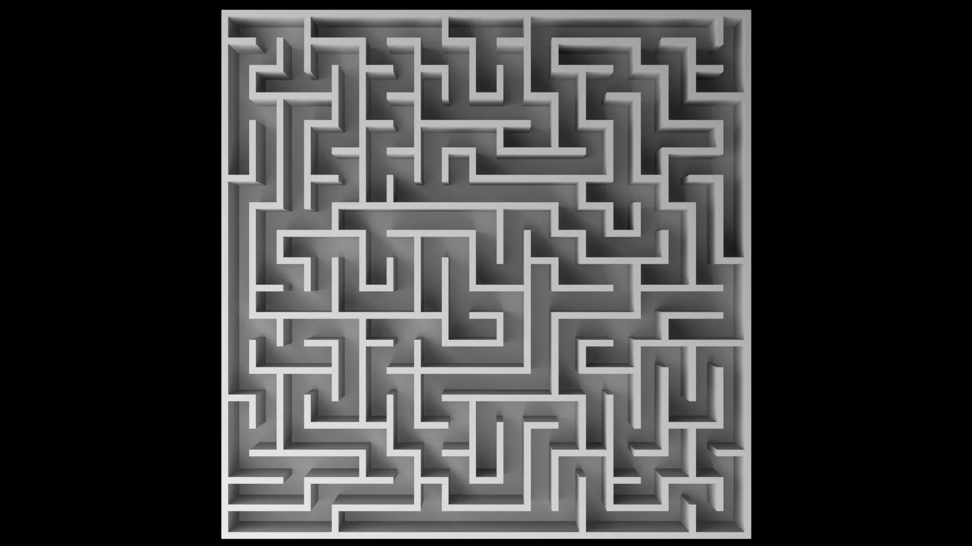 5 Low Poly Square Mazes