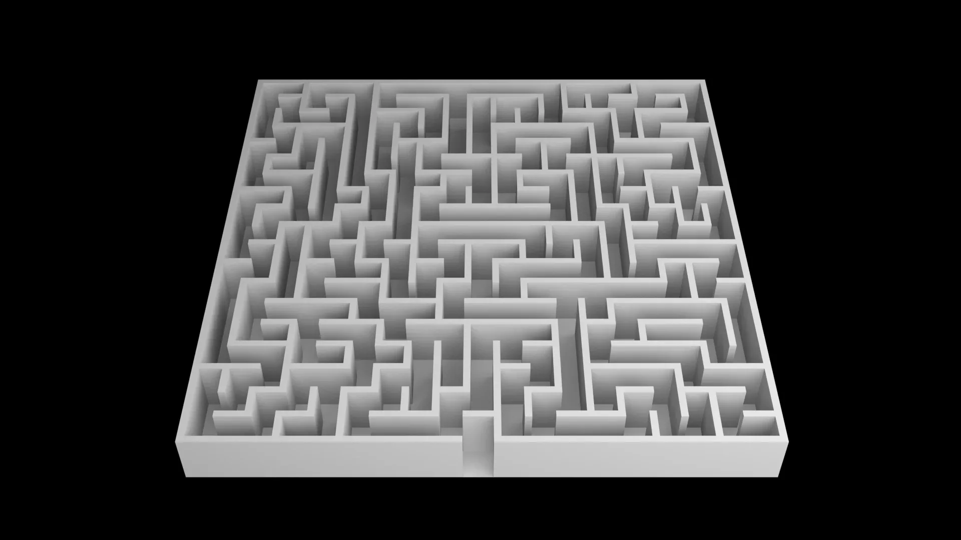 5 Low Poly Square Mazes