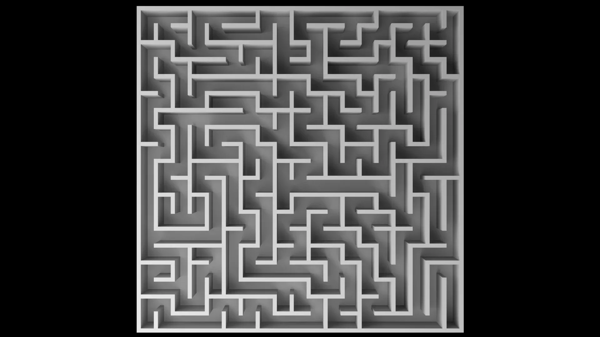 5 Low Poly Square Mazes