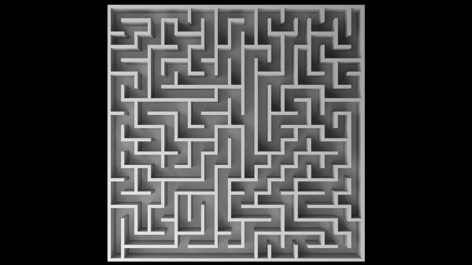 5 Low Poly Square Mazes