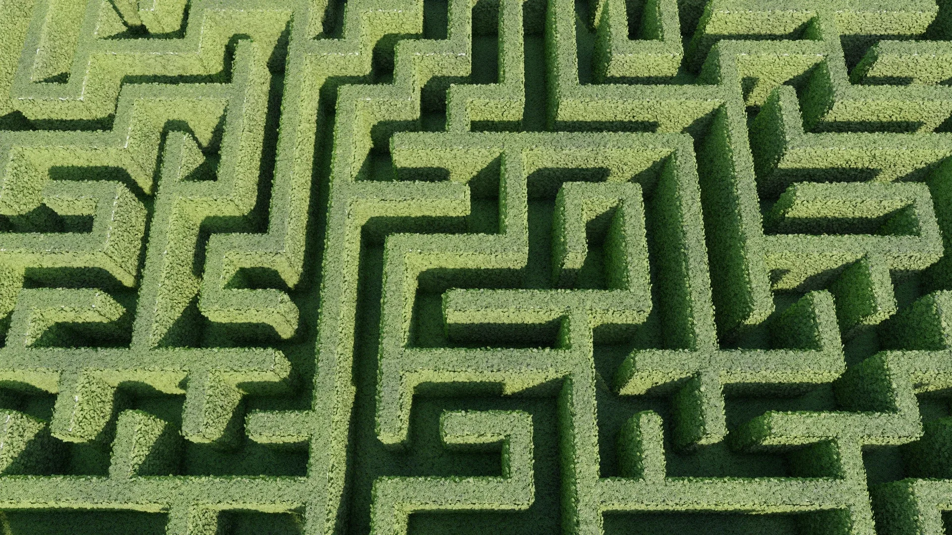 5 Low Poly Square Mazes