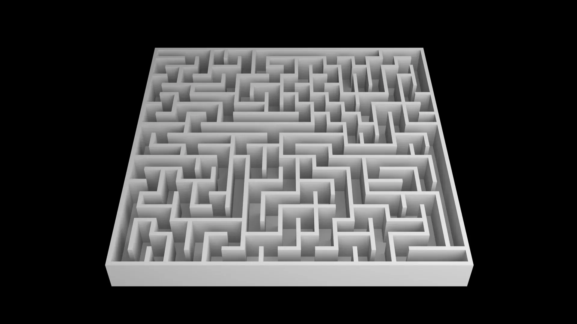 5 Low Poly Square Mazes