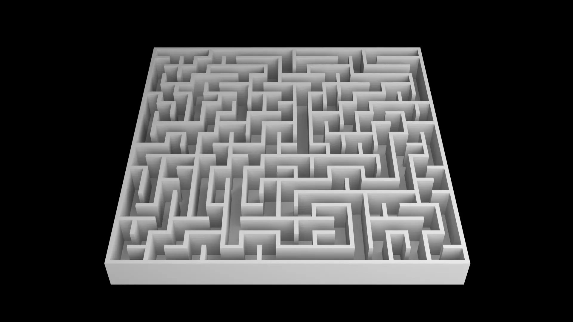 5 Low Poly Square Mazes