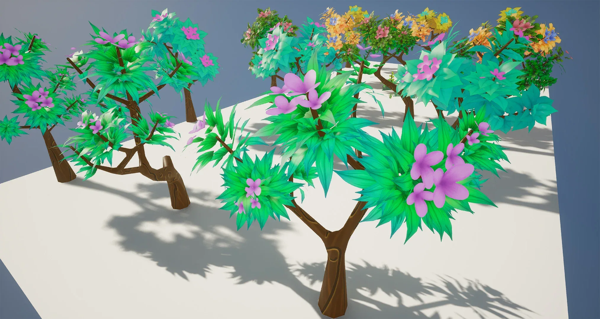 Free Stylized Trees and Foliage 3D Model Pack