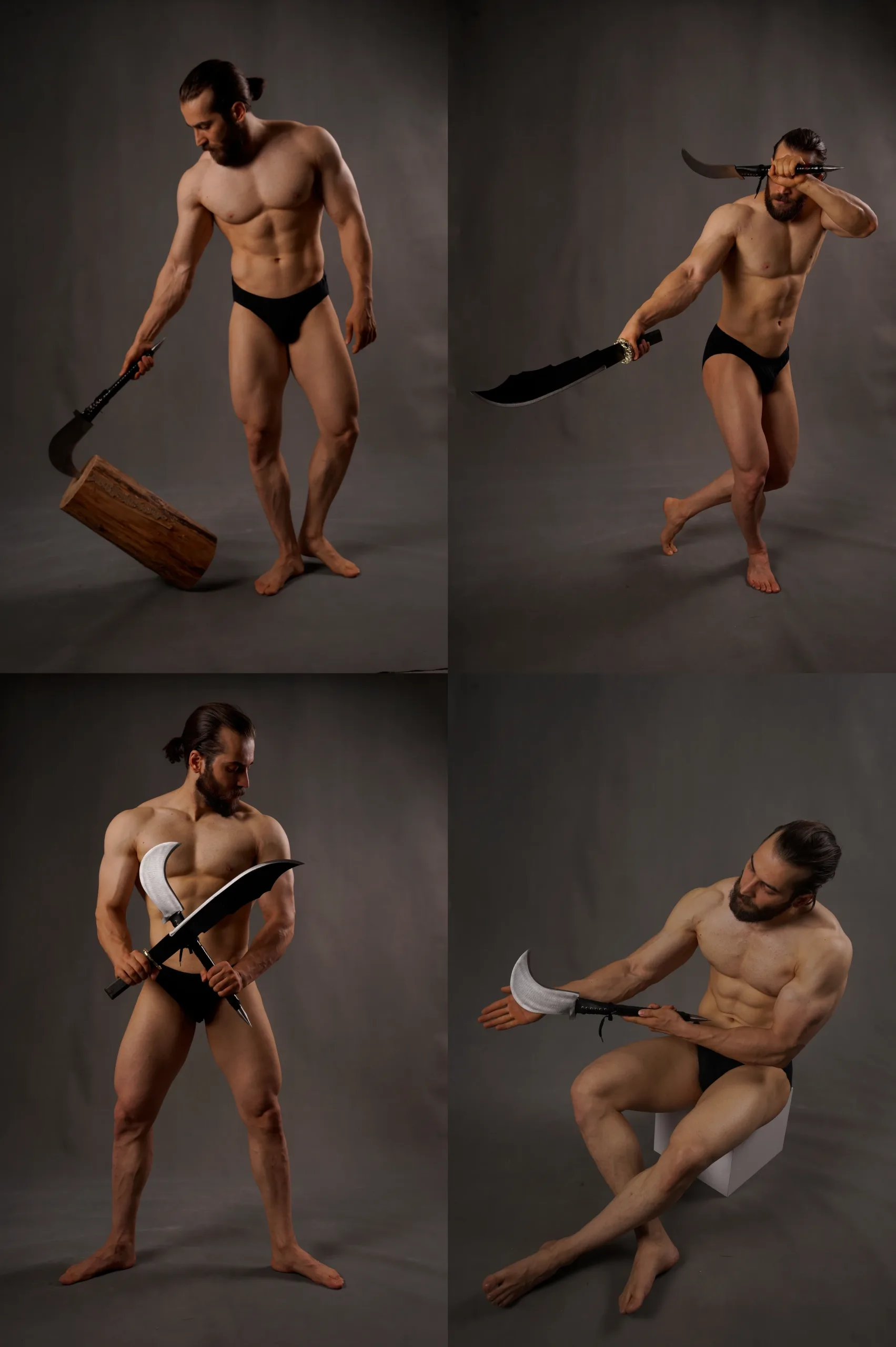 650+ Male With Weapon Poses Reference Pack