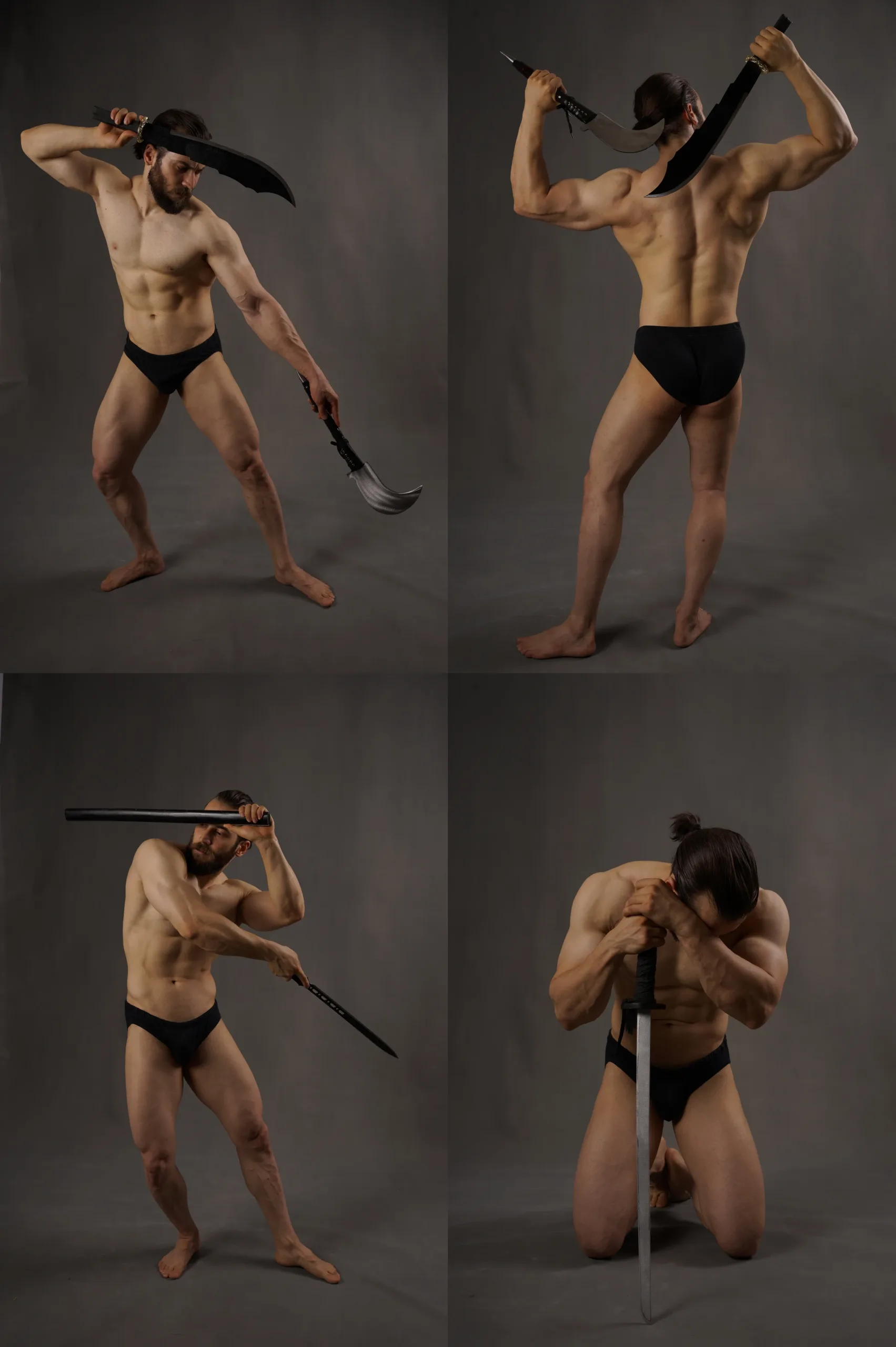 650+ Male With Weapon Poses Reference Pack