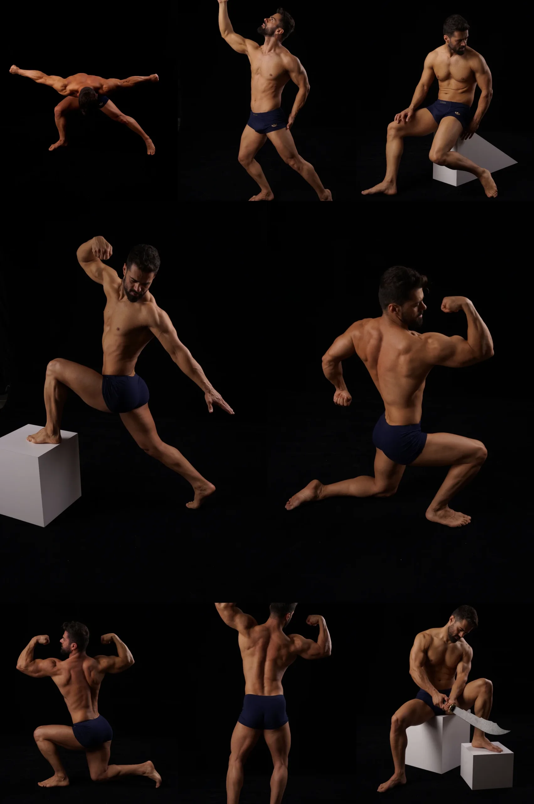 530+ Muscle Study Poses Reference Package