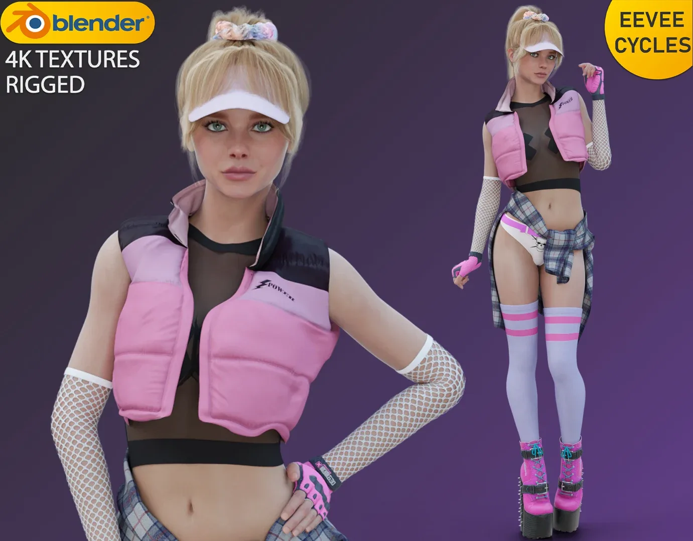 Chloe Grace Moretz - Chic Rocker Outfit - Sporty Style Fashion Free low-poly 3D model