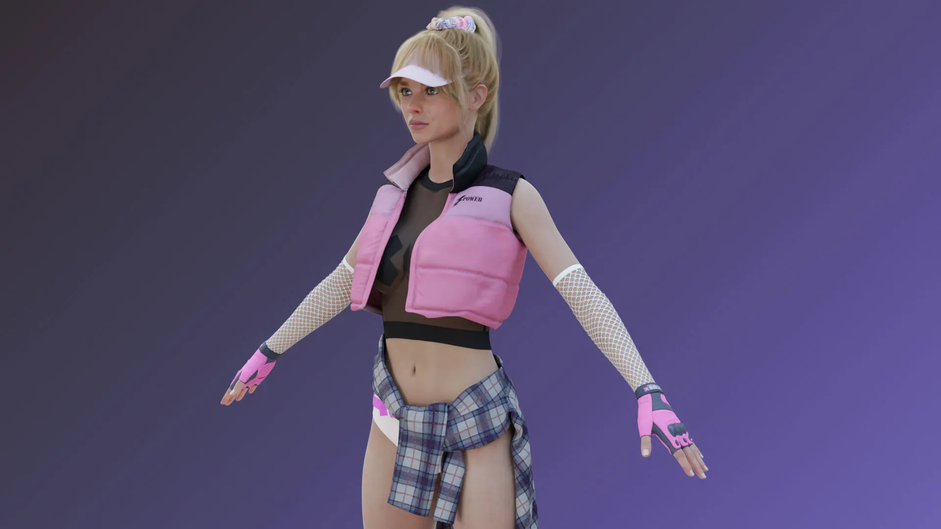 Chloe Grace Moretz - Chic Rocker Outfit - Sporty Style Fashion Free low-poly 3D model