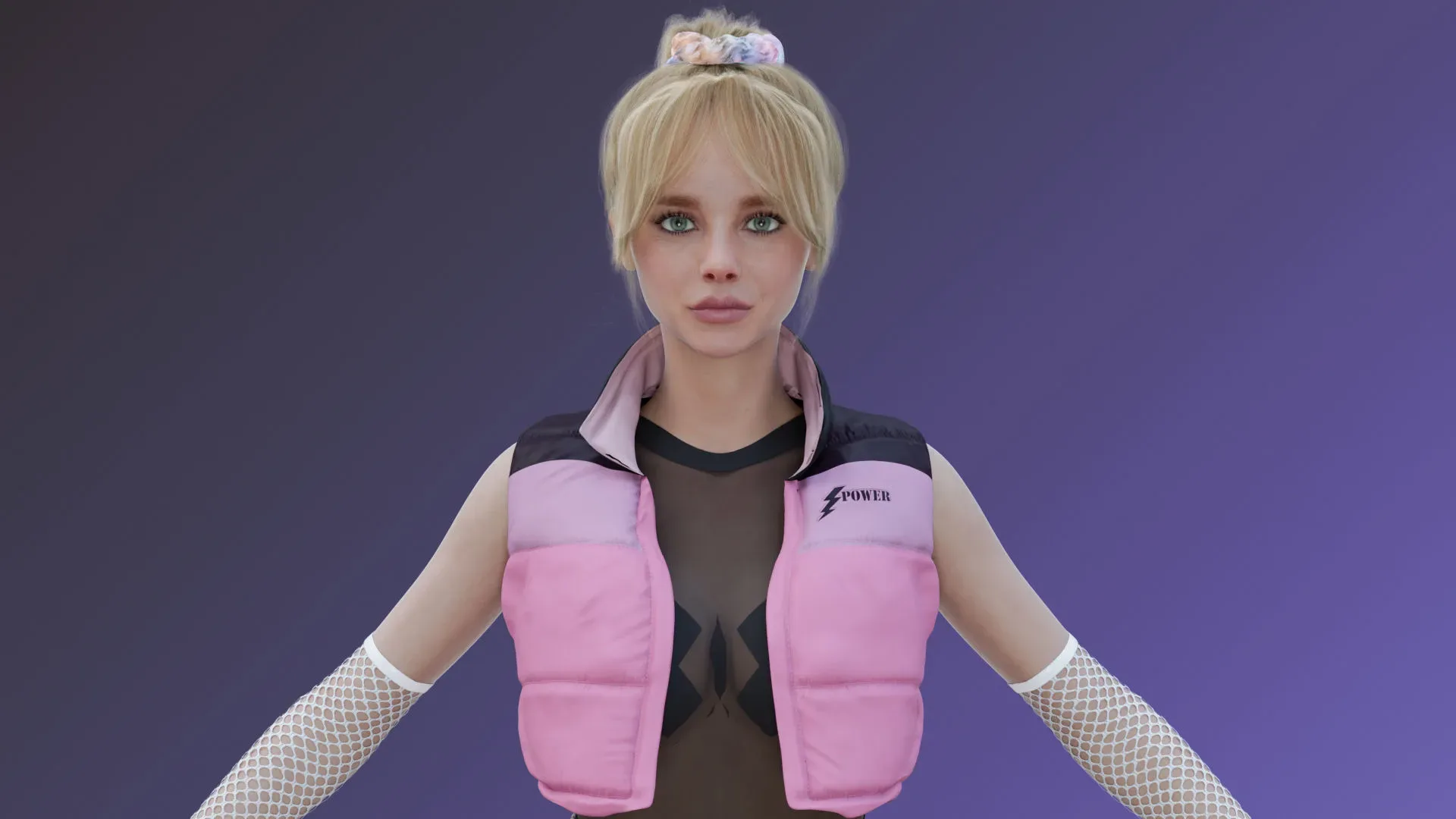 Chloe Grace Moretz - Chic Rocker Outfit - Sporty Style Fashion Free low-poly 3D model