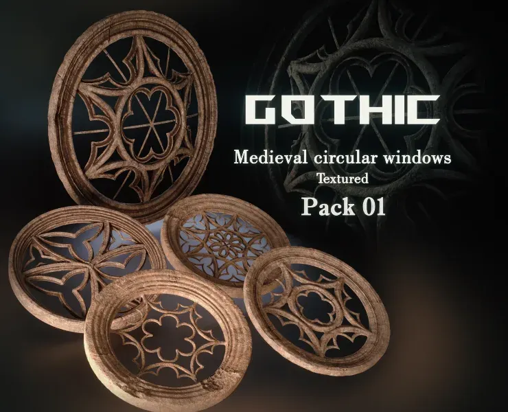 Medieval Circular Windows Pack 01