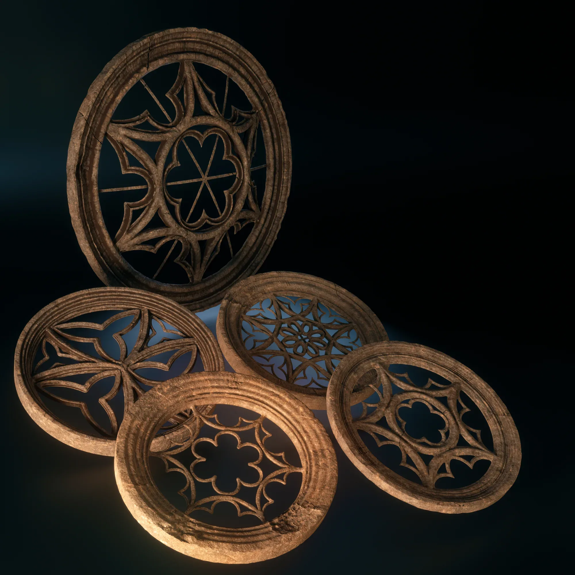 Medieval Circular Windows Pack 01