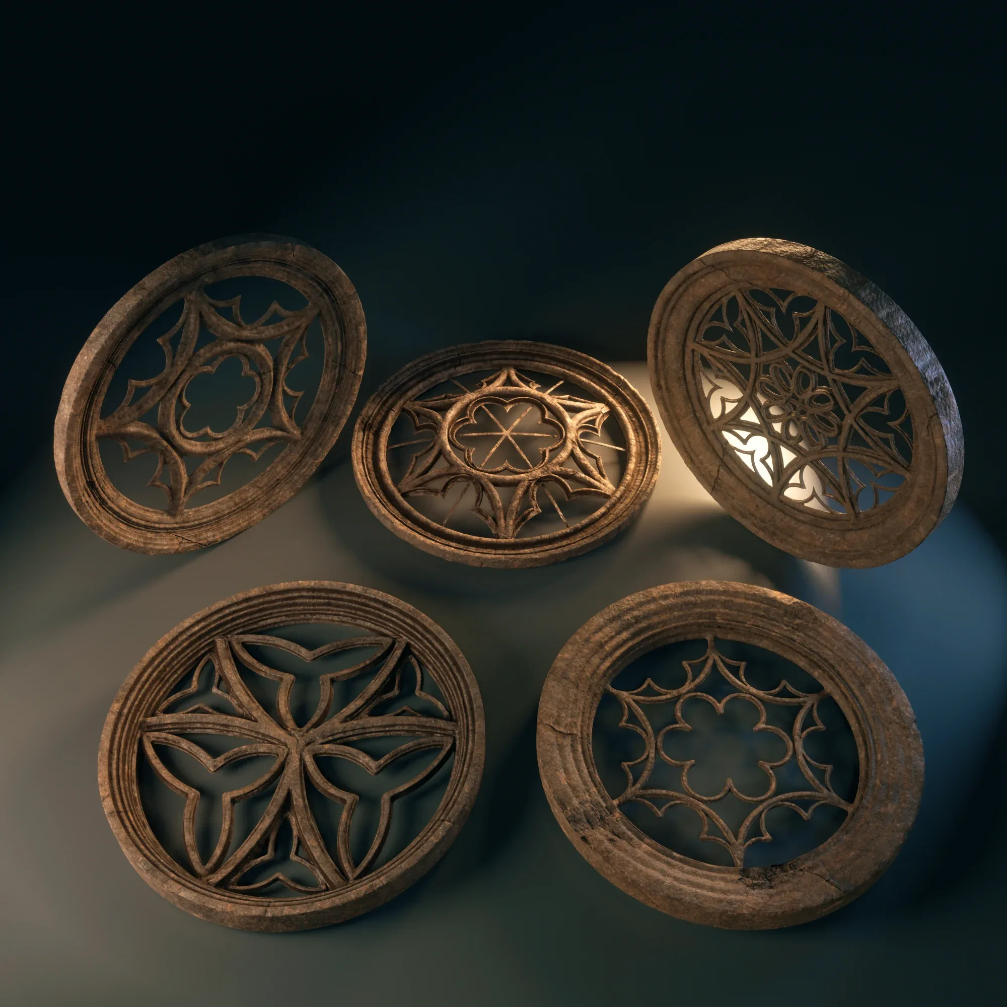 Medieval Circular Windows Pack 01