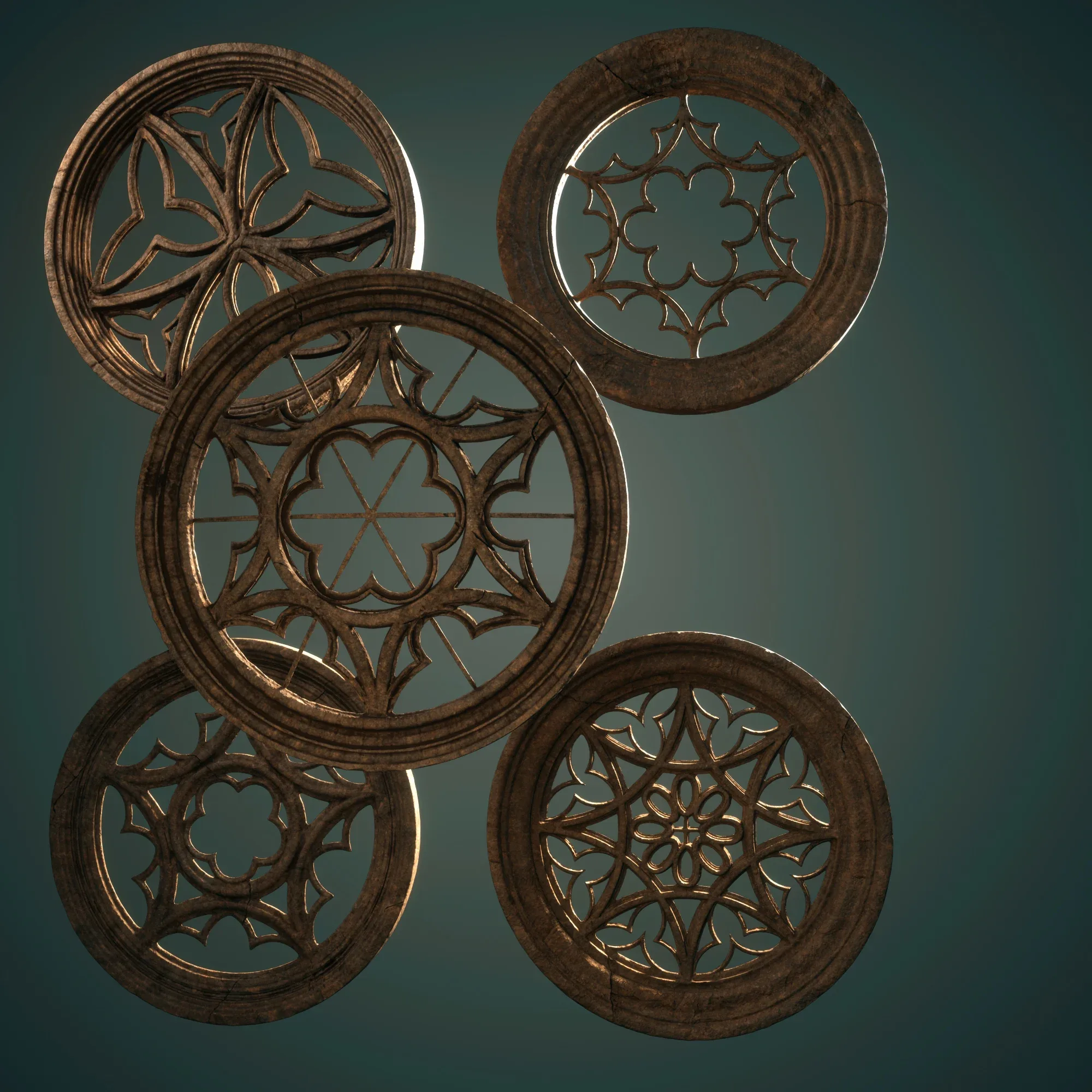 Medieval Circular Windows Pack 01