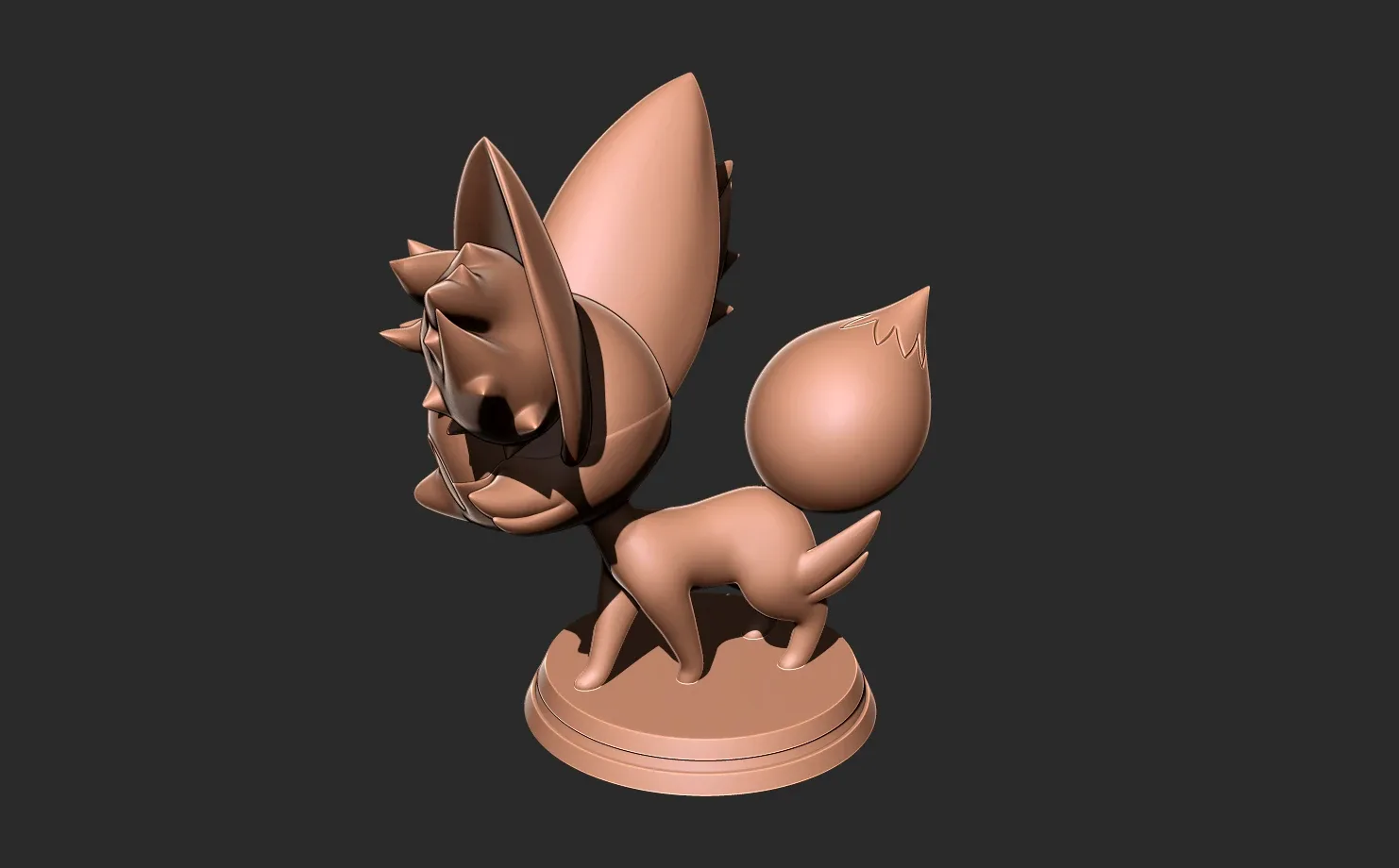 Pokemon - fennekin 3D print model