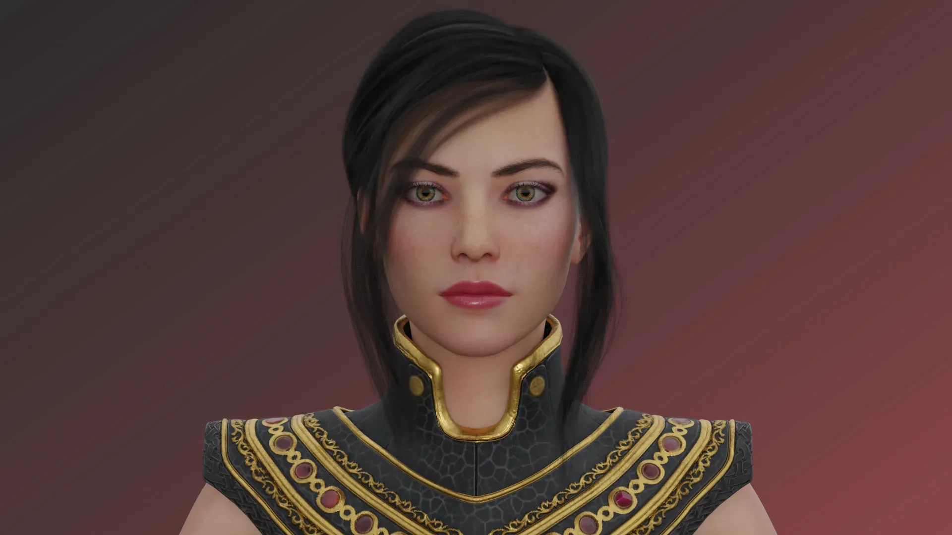 Sexy Chick Girl with Egyptian Princess Clothes Costume - Rigged - 4K Textures