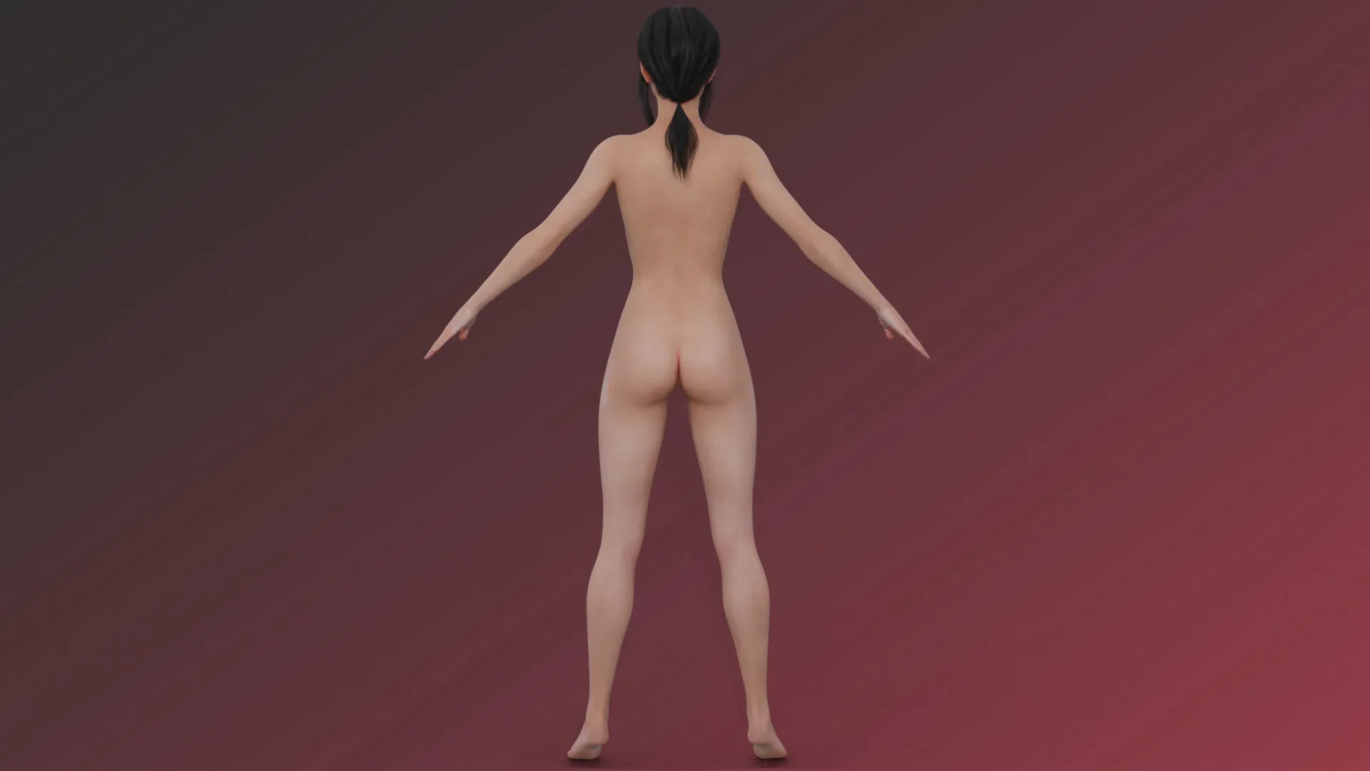 Sexy Chick Girl with Egyptian Princess Clothes Costume - Rigged - 4K Textures