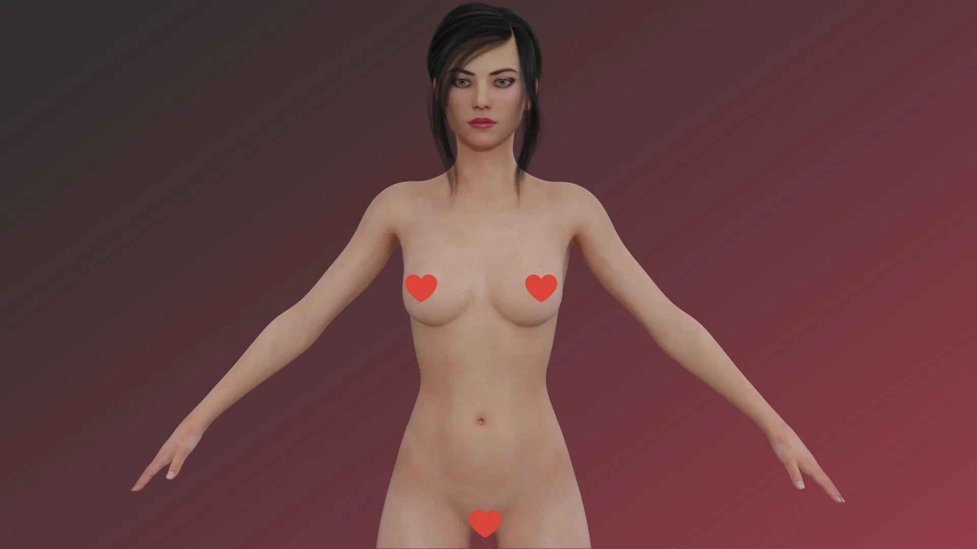 Sexy Chick Girl with Egyptian Princess Clothes Costume - Rigged - 4K Textures