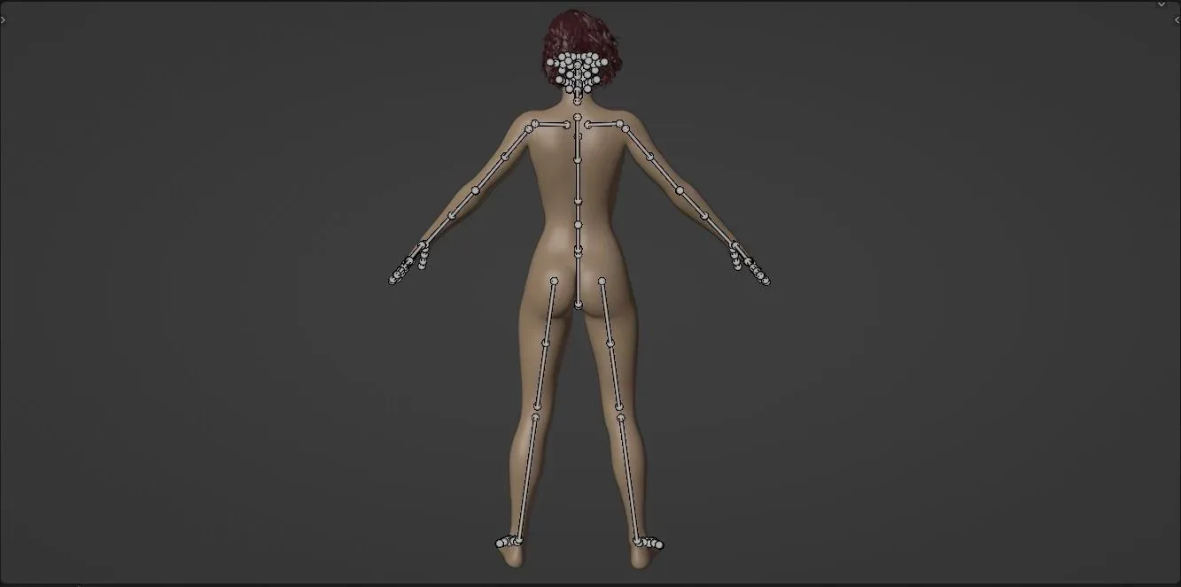 Sexy Pretty Woman with Short Bob Hairstyle - Rigged - 4K Textures