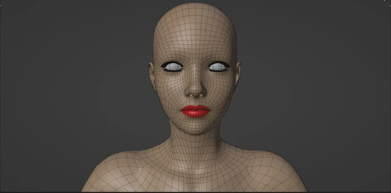 Sexy Pretty Woman with Short Bob Hairstyle - Rigged - 4K Textures