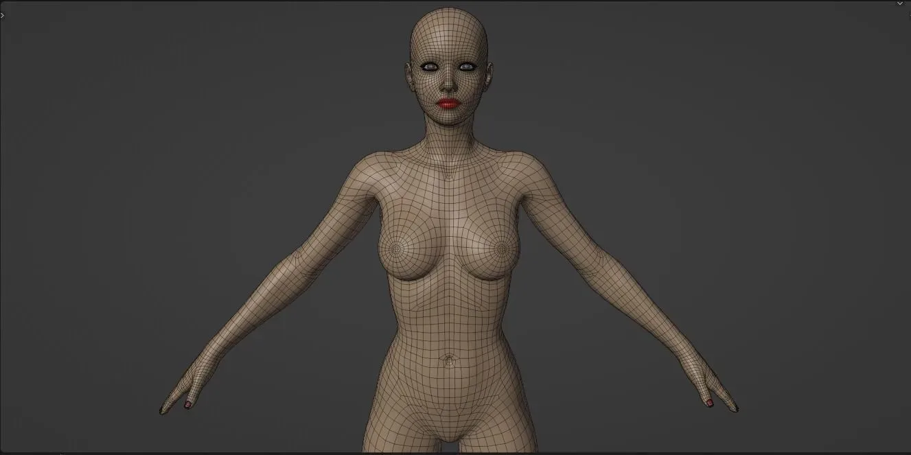 Sexy Pretty Woman with Short Bob Hairstyle - Rigged - 4K Textures