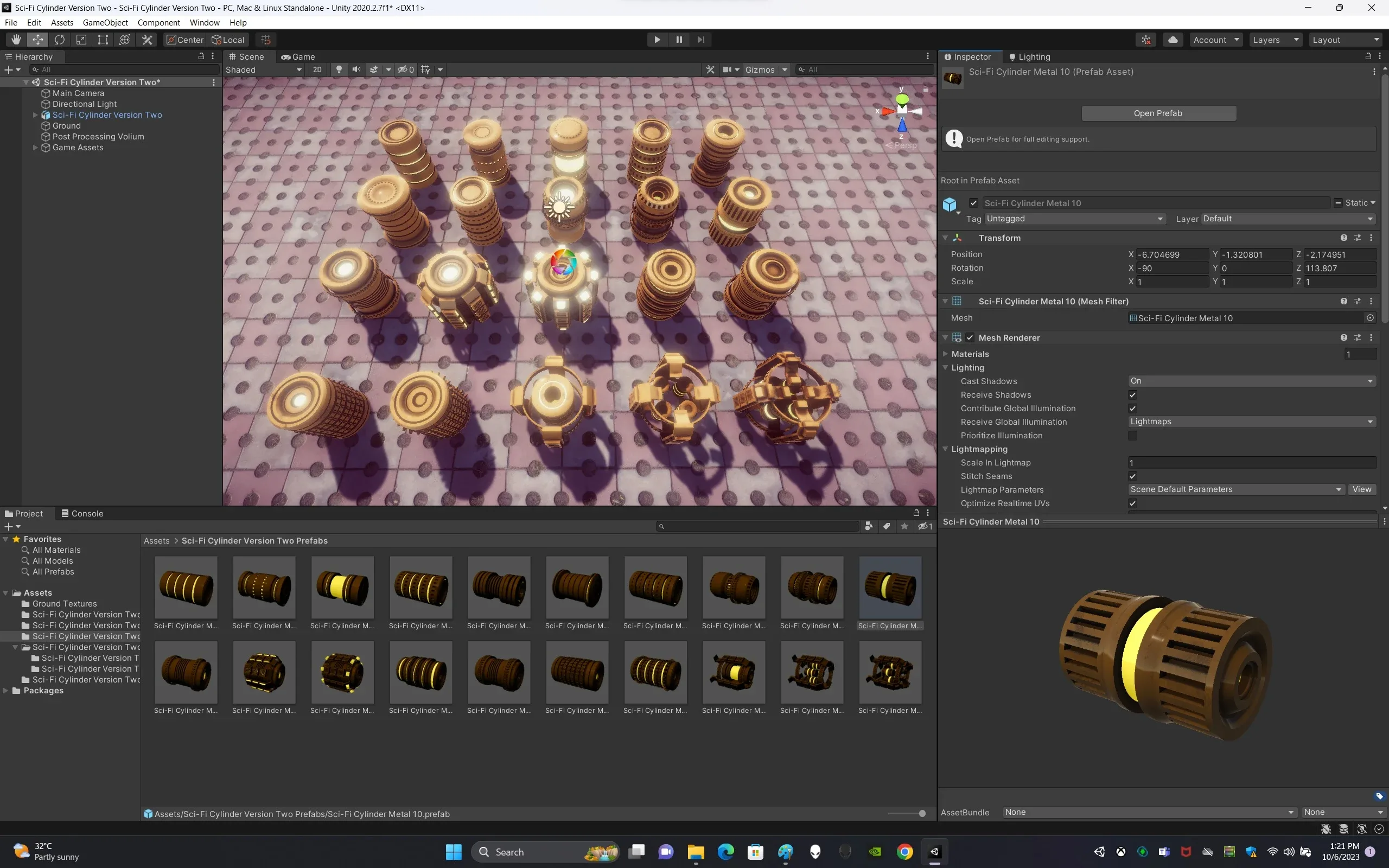 Sci-Fi Cylinder Version Two