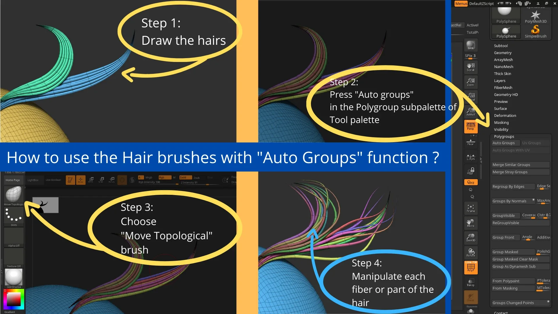 60 IMM Stylized Hairs by Jay Peace