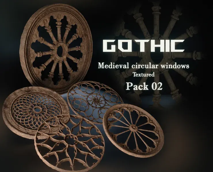 Medieval Circular Windows Pack 02