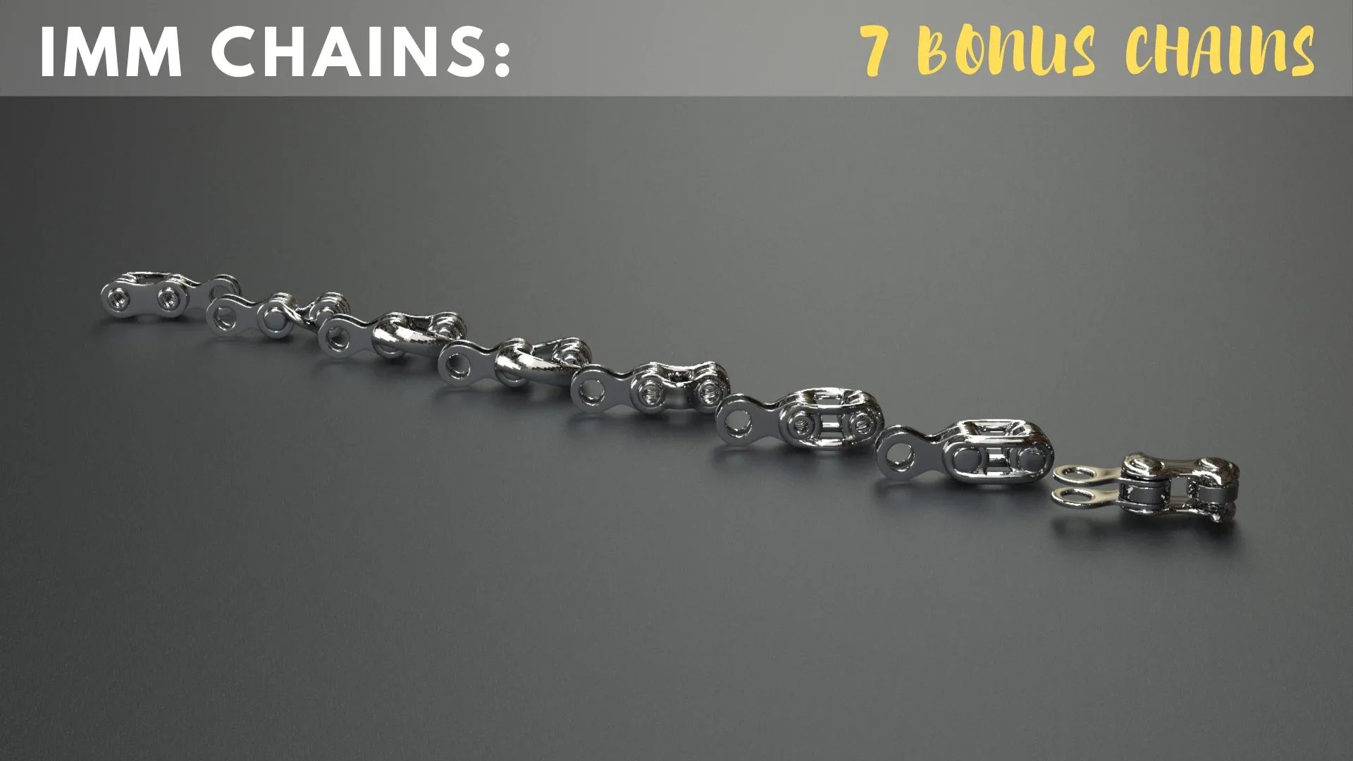 40 IMM bicycle chains by Jay Peace