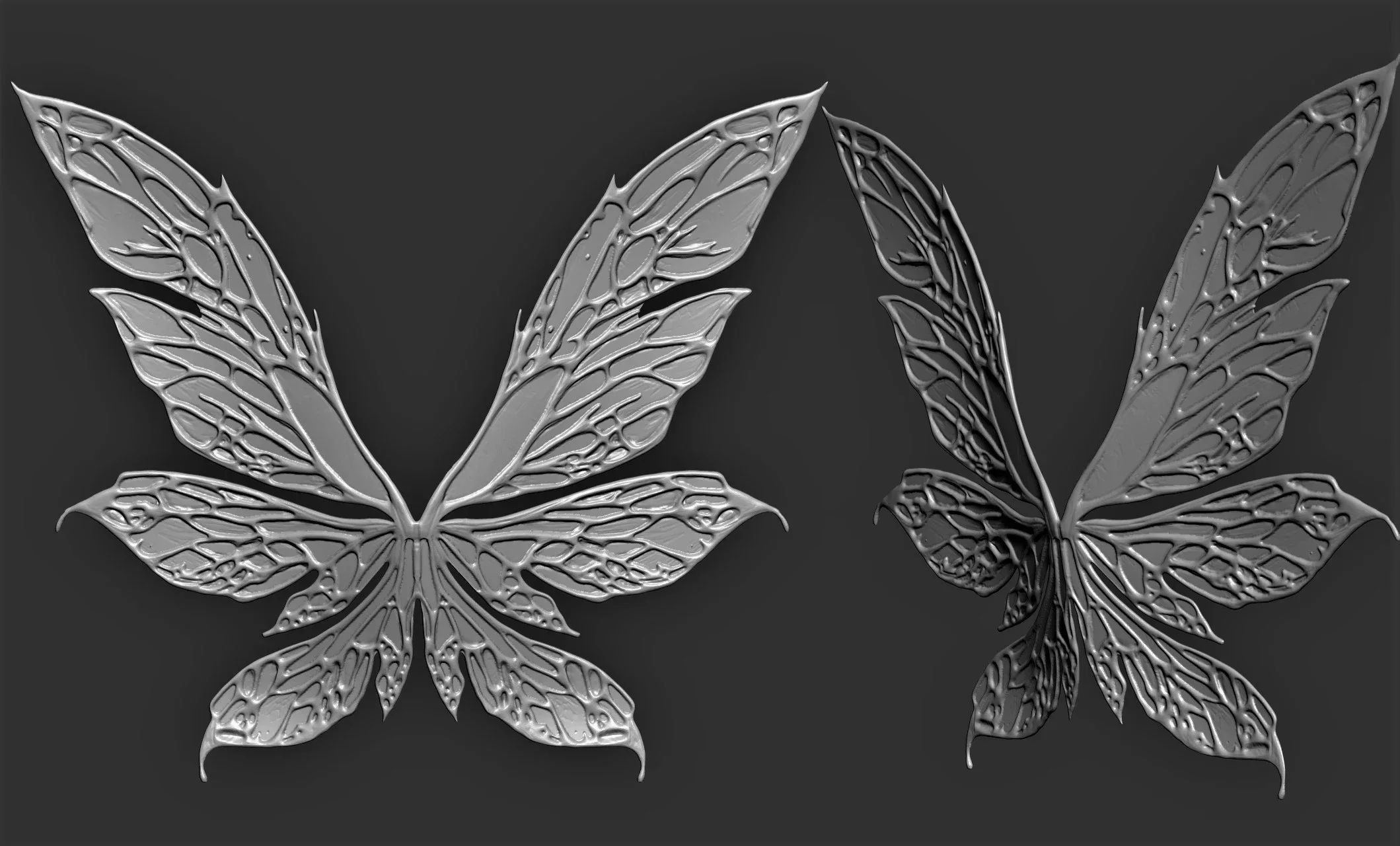 12 Fairy Wings Sculpts