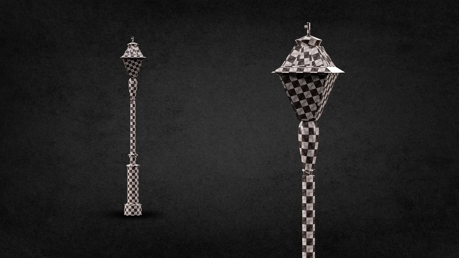 10 street lamps base mesh / Low Poly /  Mid Poly / Game Ready vol 02